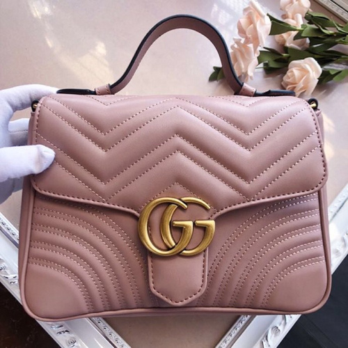 Gucci bag 2019 Early Spring Series GG Marmont series handbag 498110  leather-ddb76248